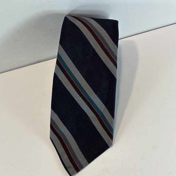 Robert Talbott Other - REPP Robert Talbott for Homer Reed Silk Stripe Blue Tie USA Hand Sewn 3.5x57 GUC